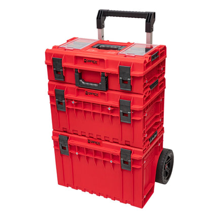 Sistema Qbrick ONE Cart Profi Set 2.0 RED ULTRA HD Custom + ONE 350 Profi 2.0 RED ULTRA HD Custom + ONE 200 Profi 2.0 RED ULTRA HD Custom impilabile IP66