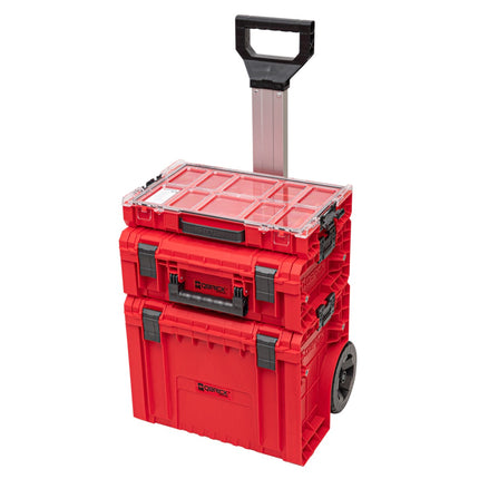 Qbrick System PRO 2.0 Set 4 RED ULTRA HD Carrello portautensili + PRO Cart 2.0 + PRO Technician Case 2.0 + PRO Organiser 100 450 x 390 x 690 mm 45 l IP54