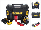 DeWalt DCE 089 D1R batería láser multilínea 12 V 3x 360° rojo + 1x batería 2,0 Ah + cargador + TSTAK