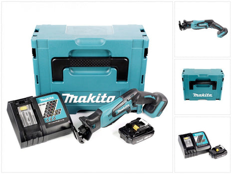 Makita DJR 183 RA1J Akku Reciprosäge Säbelsäge 18 V + 1x Akku 2,0 Ah + Ladegerät + Makpac - Toolbrothers