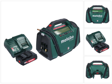 Metabo AK 18 Multi compresseur sans fil 18 V 11 bar + 1x batterie 2,0 Ah + chargeur