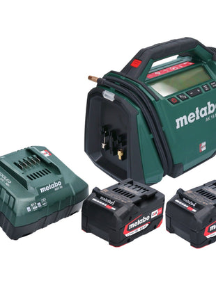 Metabo AK 18 Compresor multibatería 18 V 11 bar + 2x baterías 4,0 Ah + cargador