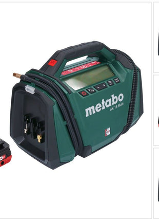 Metabo AK 18 Multi Akku Kompressor 18 V 11 bar + 1x Akku 4,0 Ah - ohne Ladegerät