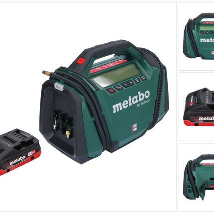 Metabo AK 18 Multi Akku Kompressor 18 V 11 bar + 1x Akku 4,0 Ah - ohne Ladegerät