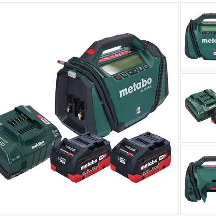 Metabo AK 18 Multi Akku Kompressor 18 V 11 bar + 2x Akku 5,5 Ah + Ladegerät