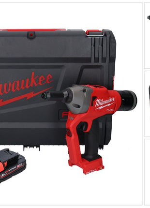 Milwaukee M18 ONEFPRT-201X Akku Blindnietgerät 18 V 20 kN Brushless + 1x Akku 2,0 Ah + HD Box - ohne Ladegerät