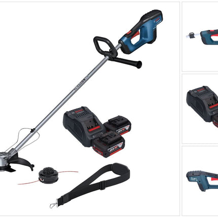 Bosch GFR 18V-23 Desbrozadora profesional sin cable 18 V 230 mm sin escobillas + 2x batería 5,0 Ah + cargador