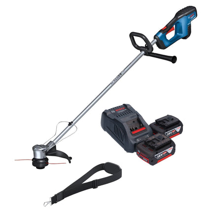 Bosch GRT 18V-33 Cortacésped profesional sin cable 18 V 330 mm sin escobillas + 2x acumulador 5,0 Ah + cargador