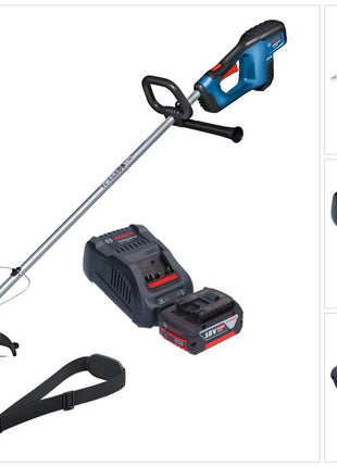 Bosch GRT 18V-33 Professional Akku Rasentrimmer 18 V 330 mm Brushless + 1x Akku 6,0 Ah + Ladegerät