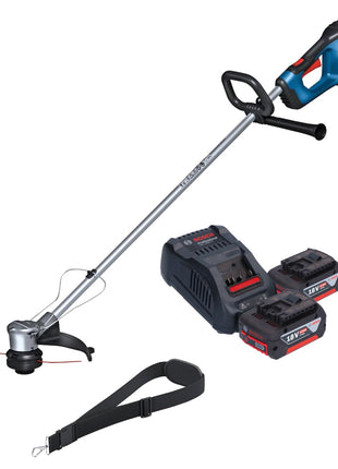 Coupe-herbe à batterie Bosch GRT 18V-33 Professional 18 V 330 mm sans balai + 2x batteries 6,0 Ah + chargeur