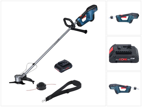 Bosch GFR 18V-23 Professional Débroussailleuse sans fil 18 V 230 mm Brushless + 1x batterie ProCORE 4,0 Ah - sans chargeur