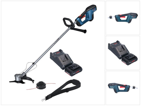 Bosch GFR 18V-23 Decespugliatore professionale a batteria senza spazzole da 18 V 230 mm + 1x batteria ProCORE da 4,0 Ah + caricabatteria