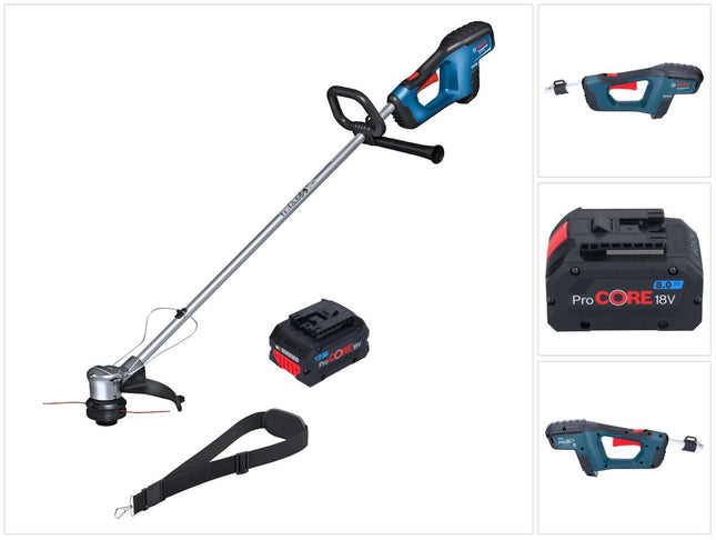 Bosch GRT 18V-33 Cortacésped profesional sin cable 18 V 330 mm sin escobillas + 1x batería ProCORE 8,0 Ah - sin cargador