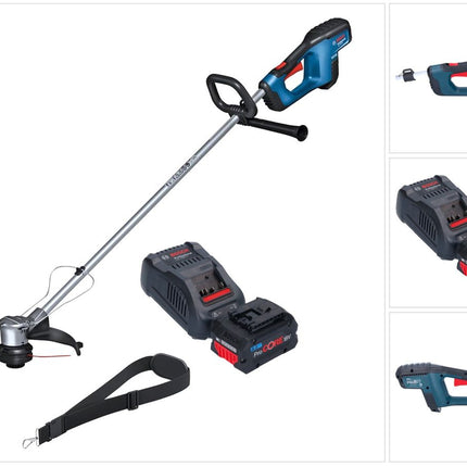 Coupe-bordures sans fil 18 V 330 mm Brushless + 1x batterie ProCORE 8,0 Ah + chargeur Bosch GRT 18V-33 Professional