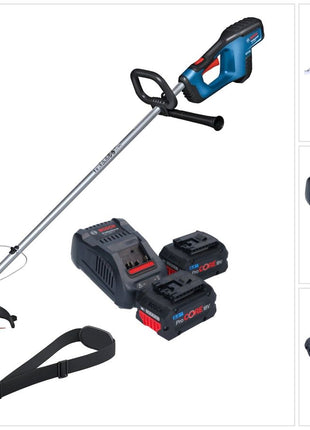 Bosch GRT 18V-33 Professional Akku Rasentrimmer 18 V 330 mm Brushless + 2x ProCORE Akku 8,0 Ah + Ladegerät