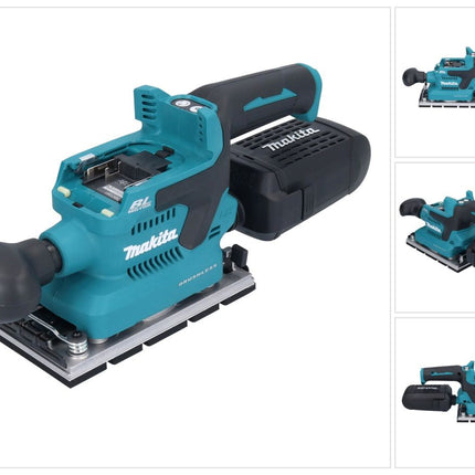 Makita DBO 381 ZU Akku Schwingschleifer 18 V 93 x 185 mm Brushless Solo - ohne Akku, ohne Ladegerät