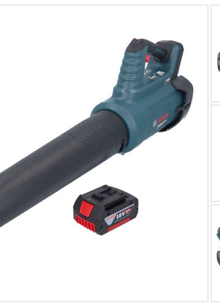 Bosch GBL 18V-750 Professional Akku Gebläse 18 V BITURBO Brushless + 1x Akku 4,0 Ah - ohne Ladegerät