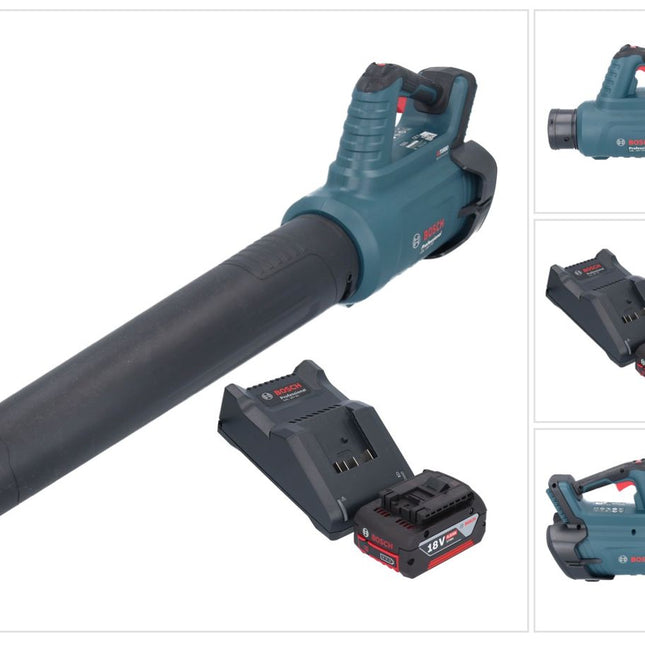 Bosch GBL 18V-750 Soplador profesional sin escobillas 18 V BITURBO + 1x batería 4,0 Ah + cargador