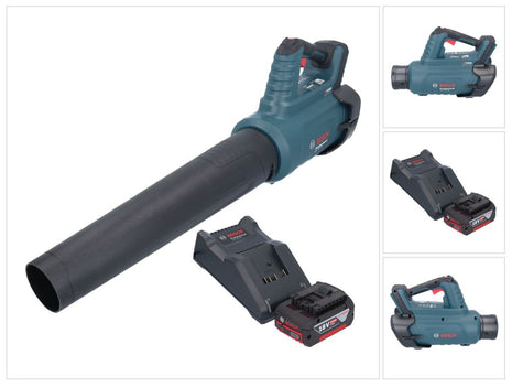 Bosch GBL 18V-750 Profesjonalna dmuchawa akumulatorowa 18 V BITURBO Brushless + 1x akumulator 4,0 Ah + ładowarka