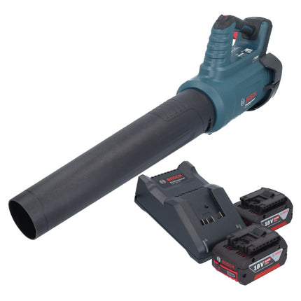 Bosch GBL 18V-750 Professional cordless blower 18 V BITURBO Brushless + 2x rechargeable battery 4.0 Ah + charger
