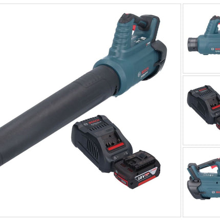 Bosch GBL 18V-750 Soffiatore professionale a batteria 18 V BITURBO Brushless + 1x batteria ricaricabile 5,0 Ah + caricabatterie
