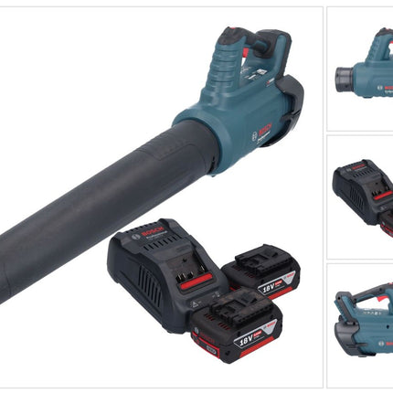 Bosch GBL 18V-750 Professional cordless blower 18 V BITURBO Brushless + 2x rechargeable battery 5.0 Ah + charger
