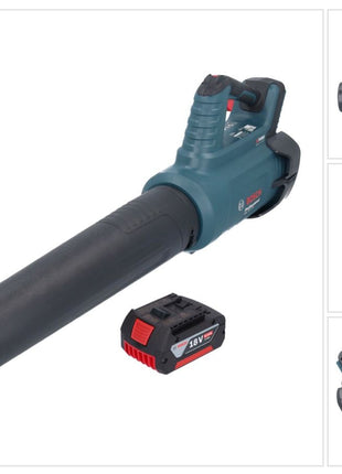 Bosch GBL 18V-750 Soplador de batería profesional 18 V BITURBO sin escobillas + 1x batería 6,0 Ah - sin cargador