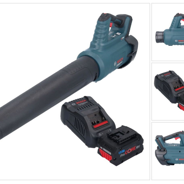 Bosch GBL 18V-750 Professional Akku Gebläse 18 V BITURBO Brushless + 1x ProCORE Akku 8,0 Ah + Ladegerät