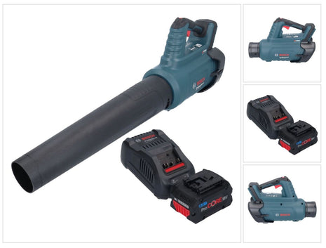 Bosch GBL 18V-750 Profesjonalna dmuchawa akumulatorowa 18 V BITURBO Brushless + 1x akumulator ProCORE 8,0 Ah + ładowarka