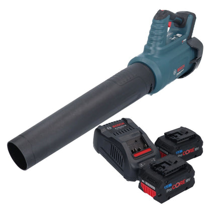Bosch GBL 18V-750 Soplador profesional sin cable 18 V BITURBO Brushless + 2x batería ProCORE 8,0 Ah + cargador