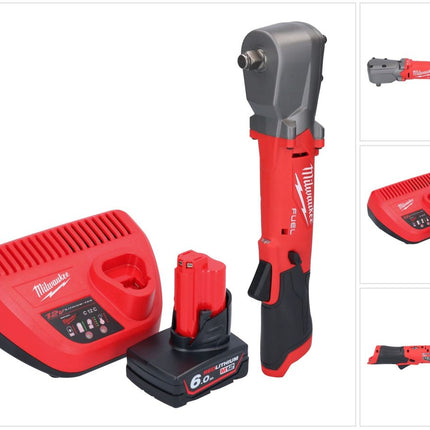 Milwaukee M12 FRAIWF12-601 llave de impacto angular a batería 12 V 1/2" 270 Nm sin escobillas + 1x batería 6,0 Ah + cargador