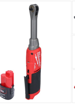 Milwaukee M12 FHIR14LR-201 batterie cliquet haute vitesse 12 V 47 Nm 1/4" brushless + 1x batterie 2,0 Ah - sans chargeur