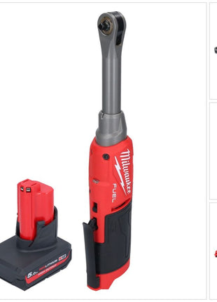 Milwaukee M12 FHIR14LR-501 Akku Hochgeschwindigkeits Ratsche 12 V 47 Nm 1/4" Brushless + 1x Akku 5,0 Ah - ohne Ladegerät