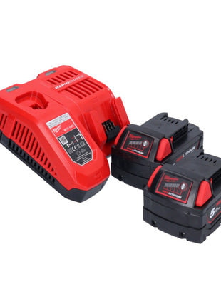 Llave de impacto inalámbrica Milwaukee M18 ONEFHIWF1-502X 18 V 2033 Nm 1″ sin escobillas + 2x batería 5,0 Ah + cargador + caja HD