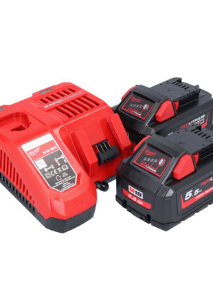 Llave de impacto inalámbrica Milwaukee M18 ONEFHIWF1-552X 18 V 2033 Nm 1″ sin escobillas + 2x batería 5,5 Ah + cargador + caja HD