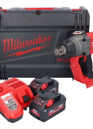 Clé à chocs sans fil Milwaukee M18 ONEFHIWF1-552X 18 V 2033 Nm 1″ brushless + 2x batterie 5,5 Ah + chargeur + boîtier HD