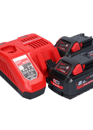 Milwaukee M18 ONEFHIWF1-802X Akku Schlagschrauber 18 V 2033 Nm 1″ Brushless ( 4933459733 ) + 2x Akku 8,0 Ah + Ladegerät + HD Box