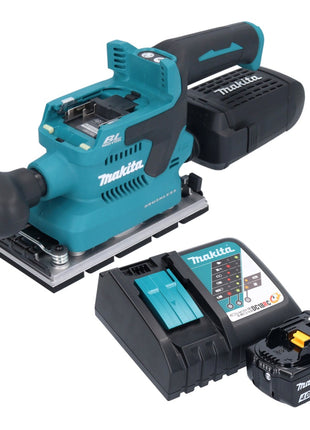 Makita DBO 381 RM1U Akku Schwingschleifer 18 V 93 x 185 mm Brushless + 1x Akku 4,0 Ah + Ladegerät