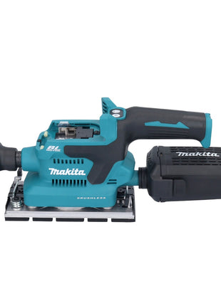 Makita DBO 381 RTU Akku Schwingschleifer 18 V 93 x 185 mm Brushless + 2x Akku 5,0 Ah + Ladegerät