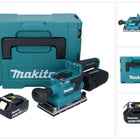 Makita DBO 381 M1JU Akku Schwingschleifer 18 V 93 x 185 mm Brushless + 1x Akku 4,0 Ah + Makpac - ohne Ladegerät