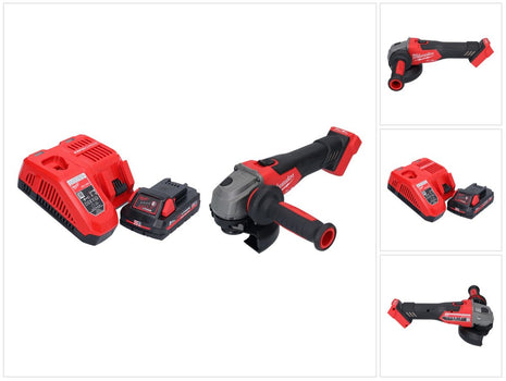 Milwaukee M18 FSAG125X-301 Akku Winkelschleifer 18 V 125 mm Brushless + 1x Akku 3,0 Ah + Ladegerät