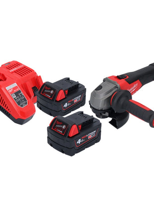 Meuleuse d'angle sur batterie Milwaukee M18 FSAG125X-402 18 V 125 mm sans balais + 2x batteries 4,0 Ah + chargeur