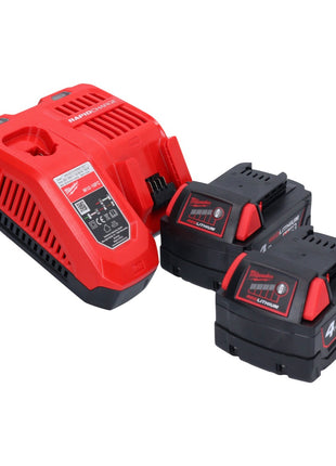 Meuleuse d'angle sur batterie Milwaukee M18 FSAG125X-402 18 V 125 mm sans balais + 2x batteries 4,0 Ah + chargeur