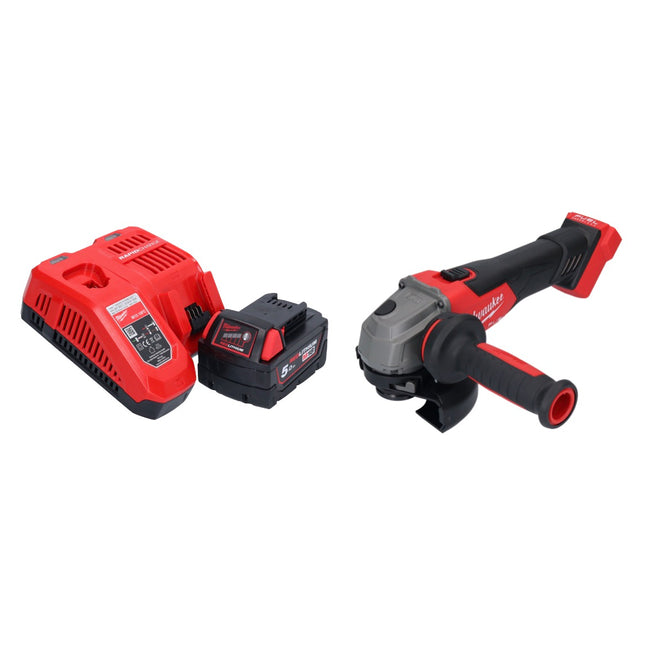 Milwaukee M18 FSAG125X-501 cordless angle grinder 18 V 125 mm brushless + 1x rechargeable battery 5.0 Ah + charger