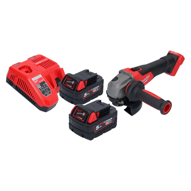 Milwaukee M18 FSAG125X-502 meuleuse d'angle sans fil 18 V 125 mm Brushless + 2x batterie 5,0 Ah + chargeur