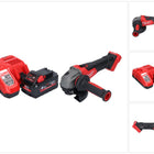 Amoladora angular sin cable Milwaukee M18 FSAG125X-801 18 V 125 mm sin escobillas + 1x batería recargable 8,0 Ah + cargador