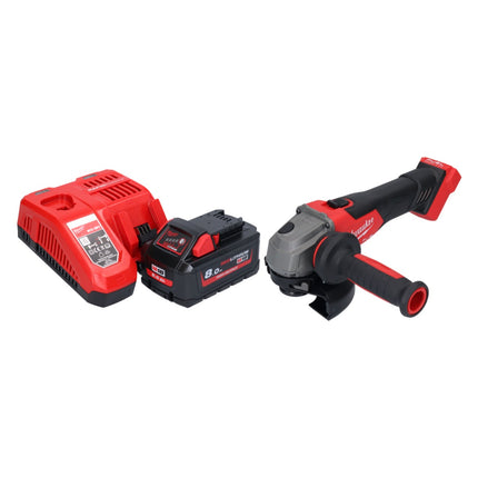 Milwaukee M18 FSAG125X-801 Meuleuse d'angle sans fil 18 V 125 mm Brushless + 1x batterie 8,0 Ah + chargeur