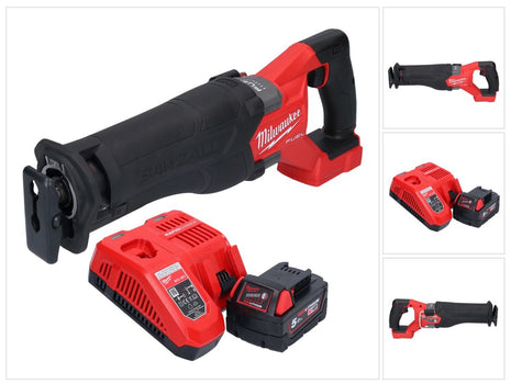 Milwaukee M18 FSZ-501 Akku Recipro Säbelsäge 18 V Brushless + 1x Akku 5,0 Ah + Ladegerät