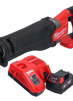 Milwaukee M18 FSZ-501 akumulatorowa pilarka szablasta 18 V bezszczotkowa + 1x akumulator 5,0 Ah + ładowarka