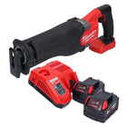 Milwaukee M18 FSZ-502 cordless Recipro reciprocating saw 18 V brushless + 2x battery 5.0 Ah + charger